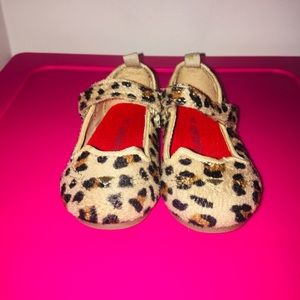 Toddler girls Cheetah Mary Janes
